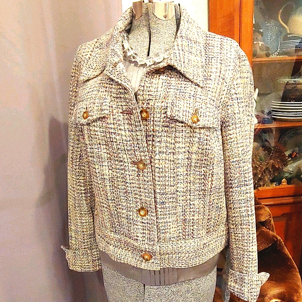 🎉H P.🎉SilkTweed Jacket by Marshall Field.